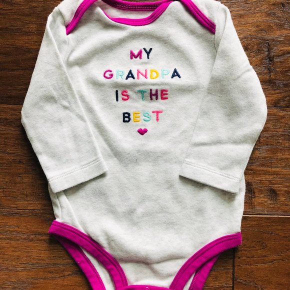 🌟4 Piece 3-6 Month Old Carter's LS Onesie Bundle - Picture 6 of 7